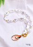 Boho Necklace, White Peal Sea Shell